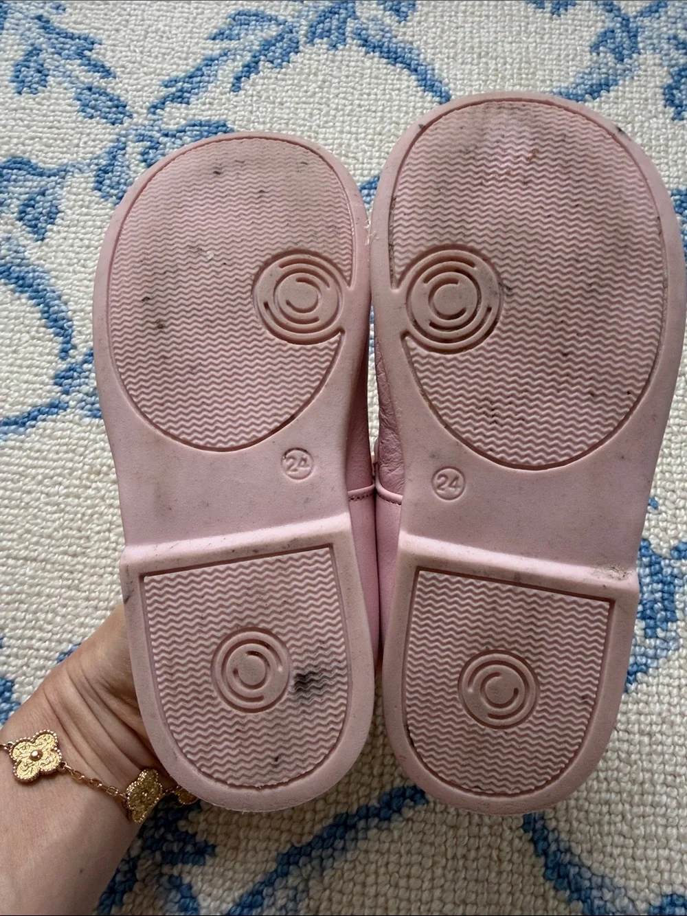 Girls' Pink Mary Jane Dress Shoes with Buckle Strap